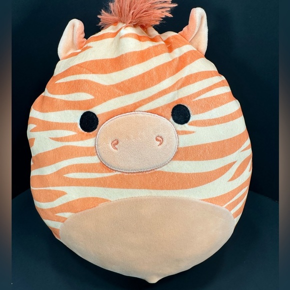 Squishmallow Orange Zebra Plush Toy size 12 “ pre owned Exellent condition - Picture 1 of 4